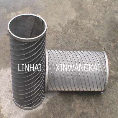 Water filter cylinder wire wrapped screen