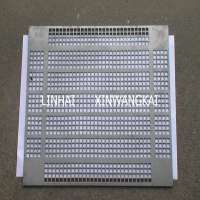 Square hole Aluminum perforated metal sheet,  perforated sieve