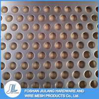 Perforated metal sheet and hole punching flat sheet metal